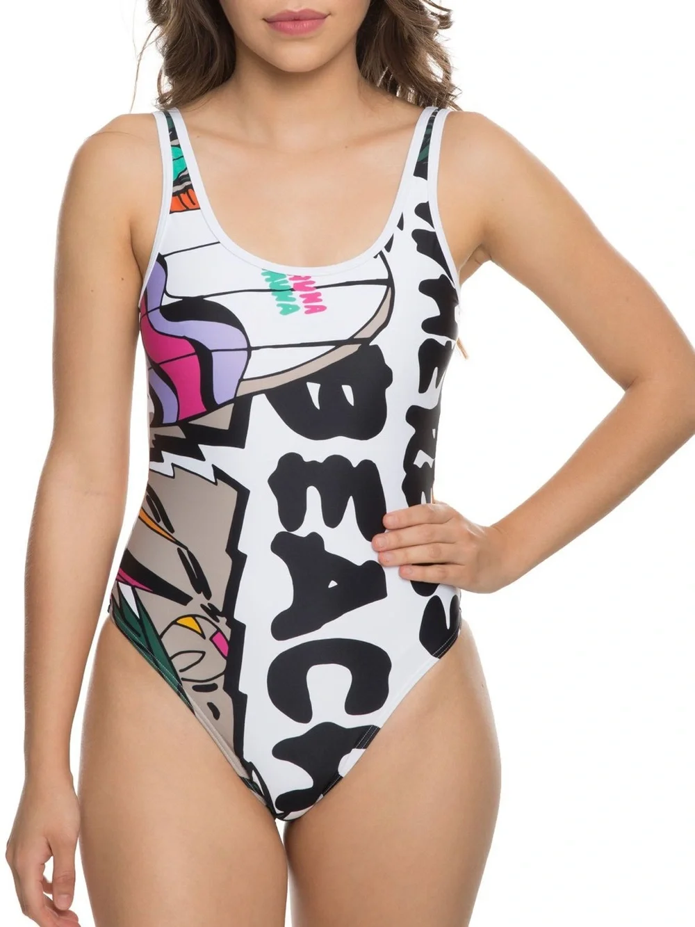 Adidas Collective Memories Bodysuit retro-inspired One Piece Swimsuit Size Large